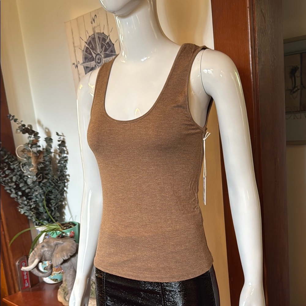 NWT Dex size small Brown Sleeveless Top